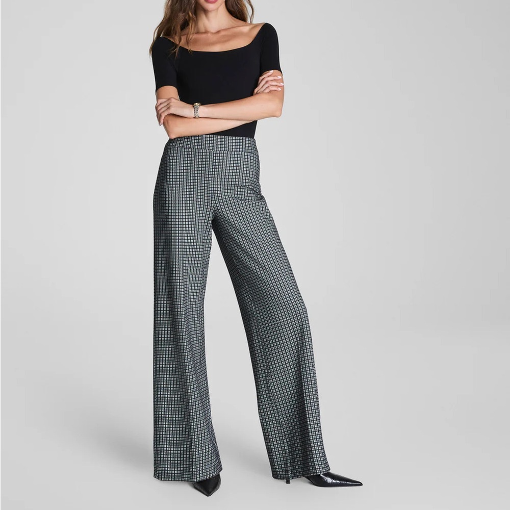 SPANX Ponte Wide Leg Pant in Mini Collier